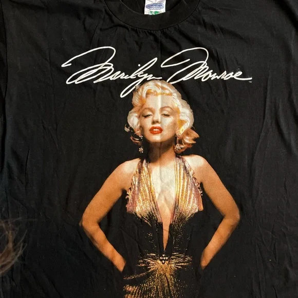 Vintage Marilyn Monroe Shirt Winterland Black Mens Size XL Made In USA Rare - Picture 10 of 11